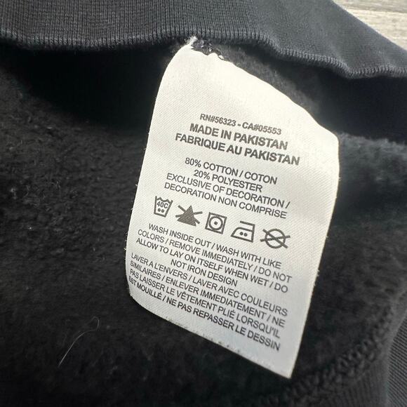 Nike Just Do It Black Red Mens XL Athletic Fleece Crewneck Pullover Sweatshirt‎ - Picture 10 of 10